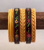 BB13 painted & corn carved bangles